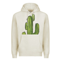 Oatmeal Heather cactus Premium Hoodie - BarkalooDesign
