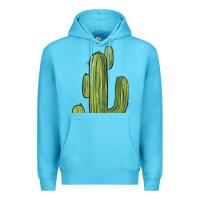 Ocean Blue cactus Premium Hoodie - BarkalooDesign