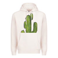 Pale Pink cactus Premium Hoodie - BarkalooDesign