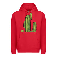 Red cactus Premium Hoodie - BarkalooDesign