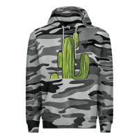 Slate Camo cactus Premium Hoodie - BarkalooDesign