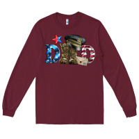 Burgundy dad military boots and hat Long Sleeve Tee - Artiststas