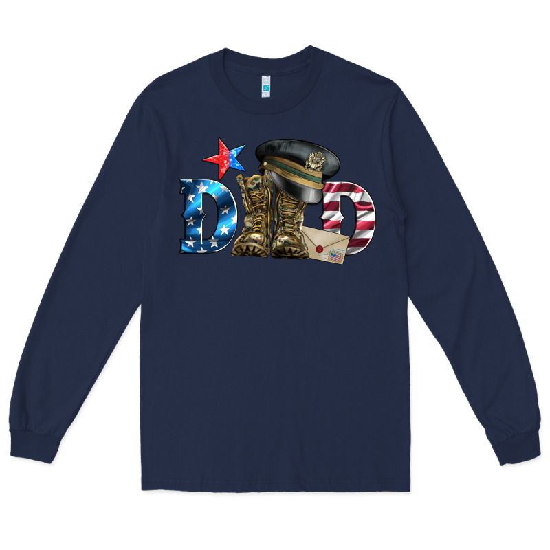 Dad Military Boots And Hat Long Sleeve Tee by Artiststas | Teevron