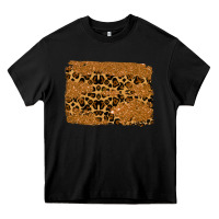 Black leopard glitter background Heavy Core Tee - RanaPortraitStore