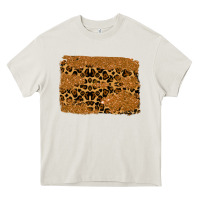Cream leopard glitter background Heavy Core Tee - RanaPortraitStore