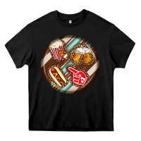American Football Round Earrings Heavy Core Tee | Teevron