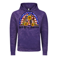 Cloud Purple god bless america  rainbow Vintage Hoodie - BarkalooDesign
