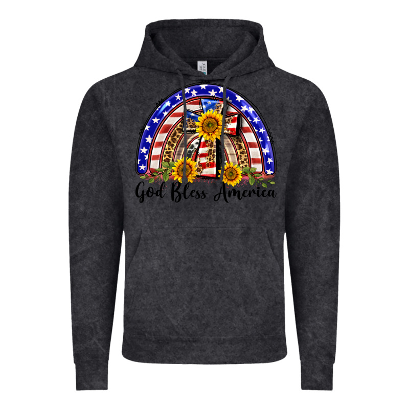 God Bless America  Rainbow Vintage Hoodie by BarkalooDesign | Teevron