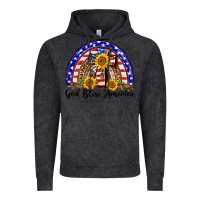 Vintage Black god bless america  rainbow Vintage Hoodie - BarkalooDesign
