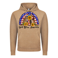 Vintage Coffee god bless america  rainbow Vintage Hoodie - BarkalooDesign