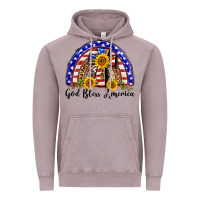 Vintage Zinc god bless america  rainbow Vintage Hoodie - BarkalooDesign
