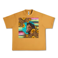 Peanut Butter quarter horse aztec pattern Urban Heavy Tee - LillyAllenDesigns