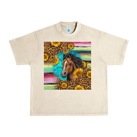 Sandshell quarter horse aztec pattern Urban Heavy Tee - LillyAllenDesigns