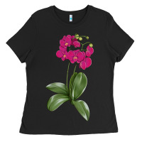 Black Moth Orchid Ladies Tee - LillyAllenDesigns