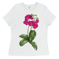 White Moth Orchid Ladies Tee - LillyAllenDesigns