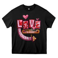 Black Valentines Day Love Vacant Heavy Core Tee - FaDigitalArtStudio