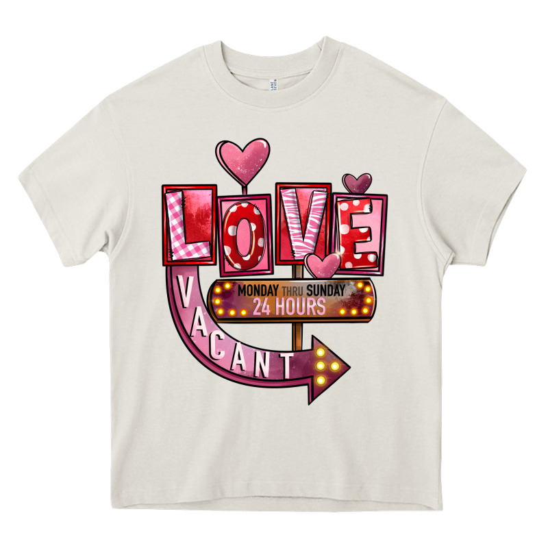 Valentines Day Love Vacant Heavy Core Tee by FaDigitalArtStudio | Teevron
