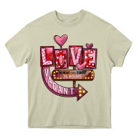Mossy Valentines Day Love Vacant Heavy Core Tee - FaDigitalArtStudio