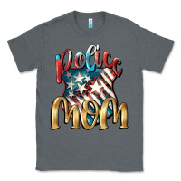 Charcoal Heather Police mom Mother's Day Classic Tee - FaDigitalArtStudio