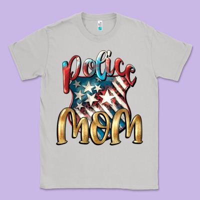 Police Mom Mother's Day Classic Tee Designed By Fadigitalartstudio