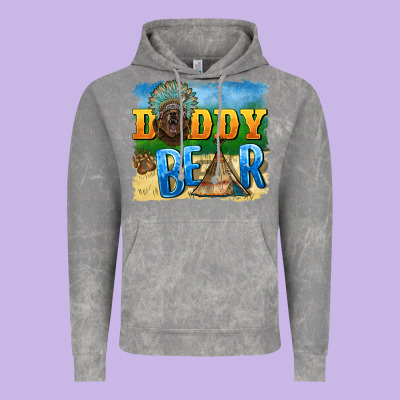 Daddy Bear Native Vintage Hoodie Designed By Barkaloodesign