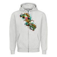 Dove Grey Baja California Sur State Of Mexico Map Zipper Hoodie - RanaPortraitStore