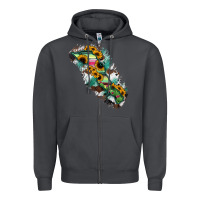 Smoke Baja California Sur State Of Mexico Map Zipper Hoodie - RanaPortraitStore