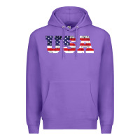 Purple usa Premium Hoodie - DesigneFamous