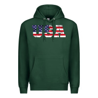 Sports Green usa Premium Hoodie - DesigneFamous