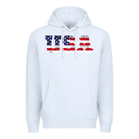 White usa Premium Hoodie - DesigneFamous