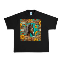 Black western tennessee horse Urban Heavy Tee - LillyAllenDesigns