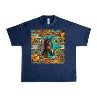 Navy western tennessee horse Urban Heavy Tee - LillyAllenDesigns