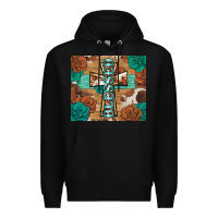 Black blessed cross Premium Hoodie - BarkalooDesign