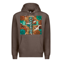 Coffee blessed cross Premium Hoodie - BarkalooDesign