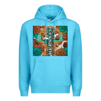 Ocean Blue blessed cross Premium Hoodie - BarkalooDesign