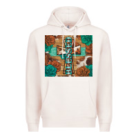 Pale Pink blessed cross Premium Hoodie - BarkalooDesign