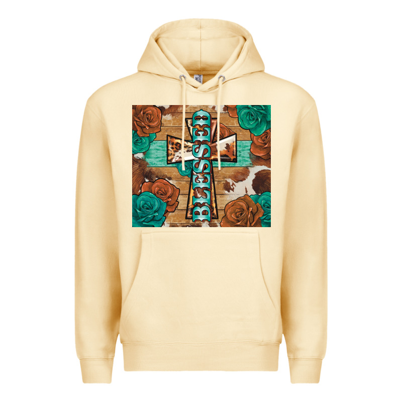 Blessed Cross Premium Hoodie by BarkalooDesign | Teevron