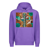 Purple blessed cross Premium Hoodie - BarkalooDesign