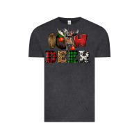 Vintage Black oh deer christmas Vintage Tee - LillyAllenDesigns