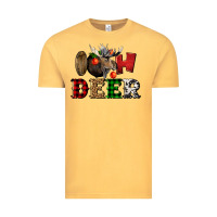 Vintage Mustard oh deer christmas Vintage Tee - LillyAllenDesigns