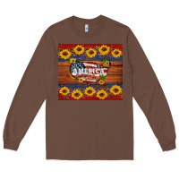 Chestnut usa map Long Sleeve Tee - Artiststas