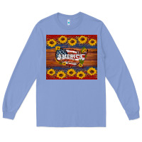 Colony Blue usa map Long Sleeve Tee - Artiststas