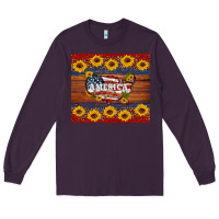Plum usa map Long Sleeve Tee - Artiststas