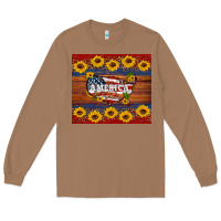 Toasted Coconut usa map Long Sleeve Tee - Artiststas