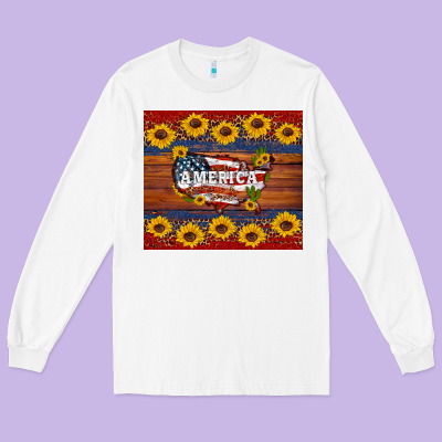 Usa Map Long Sleeve Tee Designed By Artiststas