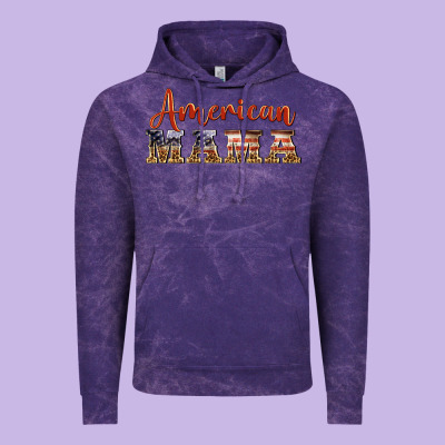 American Mama Vintage Hoodie Designed By Barkaloodesign
