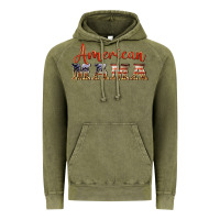 Vintage Olive american mama Vintage Hoodie - BarkalooDesign