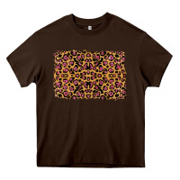 Chocolate Brown leopard glitter background Heavy Core Tee - RanaPortraitStore