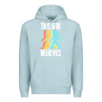 Blue Mist bigfoot t  shirt bigfoot   this girl believes t  shirt Premium Hoodie - DesigneFamous