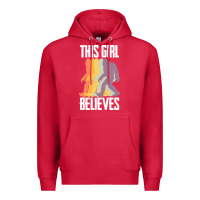 Cardinal bigfoot t  shirt bigfoot   this girl believes t  shirt Premium Hoodie - DesigneFamous
